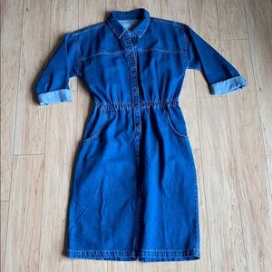 Top Shop Moto Denim Dress